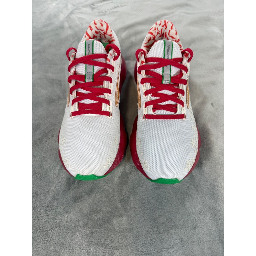 Brooks Glycerin 20 Run Merry Christmas Womens 9 Gingerbread Running Shoes Ltd Ed